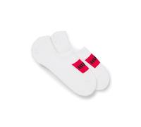 HUGO Fantasmini in misto cotone in confezione da due - Style 2P LOW CUT LABEL CC W, 50469282 Bianco 35-38