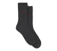 HUGO Calze ad altezza regolare in tessuto elasticizzato in confezione da due - Style 2P RS UNI CC, 50468099 Grigio scuro 43-46