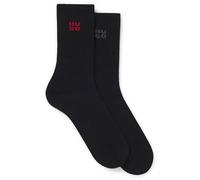 HUGO 2p Rs Uni Logo CC W 10274796 0 Calze Regolari, Nero, 39-42 Donna