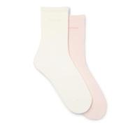 HUGO Calze ad altezza regolare in misto cotone con logo in confezione da due - Style 2P RS UNI LOGO CC W, 50566511 Rosa chiaro 39-42