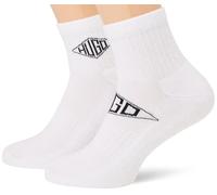 HUGO 2P SH GEO LOGO CC 10270148 01, Calzini_corti Uomo, 100White,