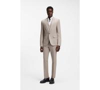 HUGO Abito due pezzi slim fit in cotone e lino - Style Henry-Getlin253X, 50568122 Marrone chiaro 52