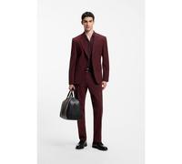 HUGO Abito due pezzi slim fit in misto lana elasticizzato - Style Henry-Getlin253X, 50567894 Rosso scuro 110