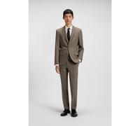 HUGO Abito due pezzi slim fit in popeline di misto lana - Style Henry/Getlin232X, 50547345 Marrone 54