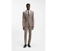 HUGO Abito extra slim fit due pezzi in popeline di misto lana - Style Arti-Hesten253X, 50544524 Marrone chiaro 46