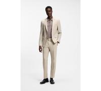 HUGO Abito extra slim fit in popeline di misto lana - Style Arti-Hesten253X, 50553786 Beige 106