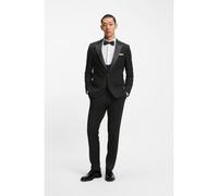 HUGO Abito slim fit tre pezzi in micro jacquard elasticizzato - Style Henry-Getlin254EV1X, 50559159 Nero 54