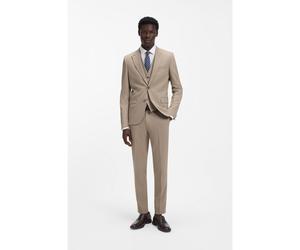 HUGO Abito tre pezzi extra slim fit in dobby elasticizzato - Style Arti/Hesten241V1X, 50557622 Beige 54