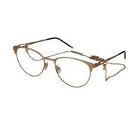 Hugo, ,Accessories ,Donna ,Giallo ,ONE SIZE Occhiali Ottici da Donna Oro Panto Eyewear