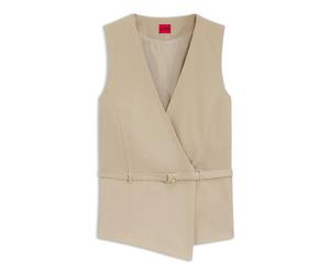 Hugo - Ahella-1-W Vest with Belt - -Jackets -Donna -Marrone -S