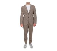 HUGO Abito extra slim fit due pezzi in popeline di misto lana - Style Arti-Hesten253X, 50544524 Marrone chiaro 48