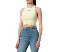 Hugo Baby Tank_B 10257055 01, Maglia_Top Donna, Light/Pastel Yellow742,