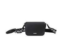 HUGO Bel Crossbody Flap, Borsa a Tracolla Donna, Black, One Size