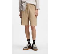 HUGO Bermuda in cotone elasticizzato con effetto stropicciato - Style Denoshort, 50564647 Beige XXL