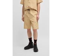 HUGO Bermuda relaxed fit in cotone seersucker - Style Ronan252, 50534661 Beige XXL