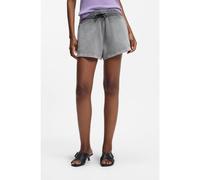 HUGO Bermuda relaxed fit in terry di cotone con logo in rilievo - Style Norlina_B_1, 50559459 Grigio M