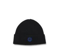 HUGO Berretto in misto lana con targhetta con logo Happy HUGO - Style Xafi_B, 50528620 Nero pz.