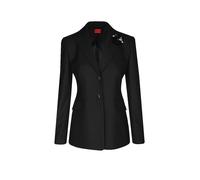 HUGO Blazer regular fit gessato con spilla floreale di paillettes - Style Asmalla, 50570535 Nero 38