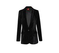 HUGO Blazer regular fit in velluto con chiusura a un bottone - Style Aurent-1, 50568994 Nero 40