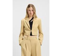 HUGO Blazer corto regular fit chiuso con cintura - Style Amusina, 50537589 Beige chiaro 44