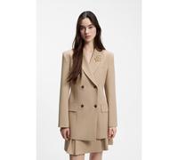 HUGO Blazer doppiopetto regular fit con forma a clessidra - Style Amolea, 50558130 Beige 46