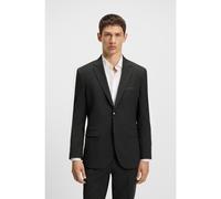 HUGO Blazer extra slim fit in popeline elasticizzata gessata - Style Arti253X, 50546667 Grigio scuro 102