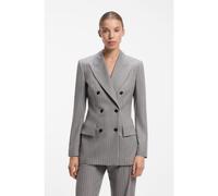 HUGO Blazer regular fit a clessidra in tessuto gessato - Style Ankati, 50568955 Grigio a motivi 38