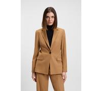 HUGO Blazer regular fit in flanella mélange - Style Atana-2, 50547677 Marrone chiaro 48