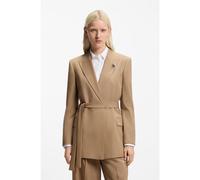 HUGO Blazer regular fit in tessuto elasticizzato mélange - Style Abivale, 50554029 Beige 42