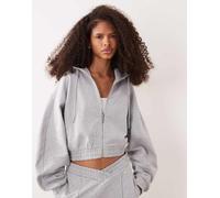 HUGO Felpa con cappuccio relaxed fit in terry di cotone con maniche a barile - Style Dolpie_B, 50563749 Grigio chiaro XL