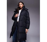 HUGO BLUE - Faridali - Piumino taglio lungo nero con cappuccio 34