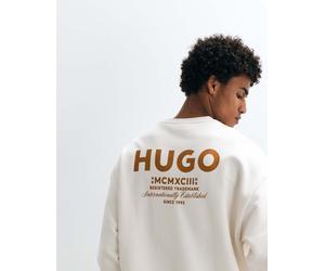 HUGO - Blue Naviu - Felpa bianca-Bianco XL