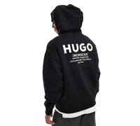 HUGO Blue - Nazardo - Felpa nera con cappuccio-Nero 2XL