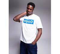 Hugo Nico Blue Short Sleeve T-shirt Bianco S Uomo