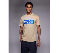 HUGO BLUE - Nico - T-shirt color cuoio con logo sul petto XL