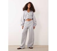 HUGO Blue - Nuasem - Joggers a fondo ampio grigi in coordinato-Grigio 42