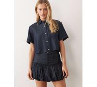 HUGO Blue - Rabalon - Minigonna blu navy con fondo a palloncino 44
