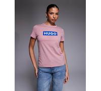 Hugo Blue - T-shirt classica rosa XXL