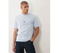 Hugo Blue - T-shirt in cotone azzurra con stampa del logo sul retro M