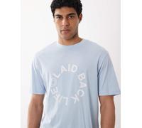 HUGO T-shirt in jersey di cotone con logo Happy HUGO - Style Norizom, 50560112 Celeste M