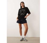 HUGO Oversized_Tee_b_6 Maglietta, Nero 001, M Donna
