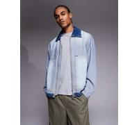 HUGO Giacca denim con styling rovesciato - Style Talian, 50553455 Celeste XL