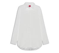 Hugo - Bluse mit Muster in Ausbrenner-Optik - - Blouses & Shirts - Donna - Bianco - S