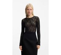HUGO Body slim fit in pizzo elasticizzato - Style Dulietta, 50554252 Nero XS