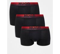 HUGO Bodywear - Confezione da 3 boxer aderenti blu navy W32
