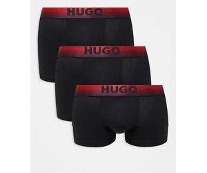 HUGO Bodywear - Confezione da 3 boxer aderenti blu navy W33