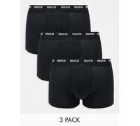 HUGO - Bodywear - Confezione da 3 boxer aderenti neri-Nero W38