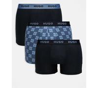 HUGO Bodywear - Confezione da 3 boxer blu W32