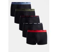 HUGO - Bodywear - Confezione da 5 boxer aderenti neri-Nero W33