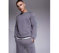 Hugo Bodywear - Felpa grigia con logo tono su tono-Grigio S